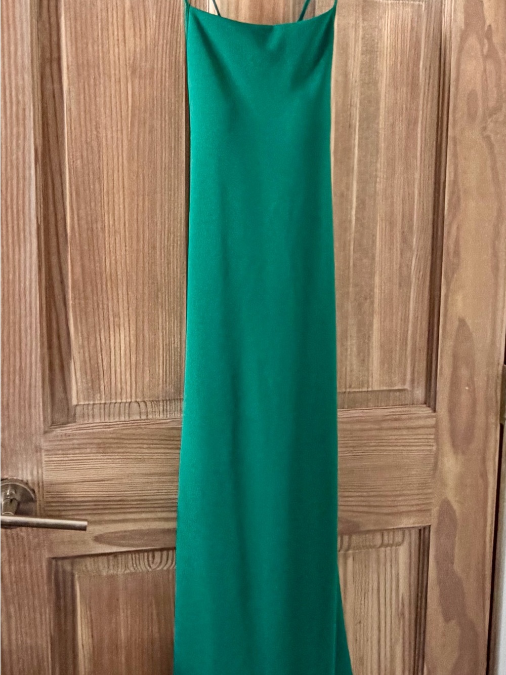 Uniqlo Emerald Green Maxi Dress with Spaghetti Straps